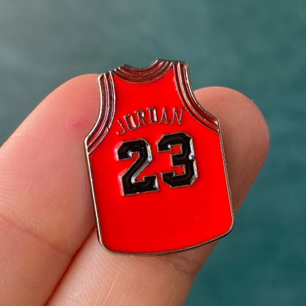 Jordan 23 Red Jersey Enamel Pin/ Brooch Lapel